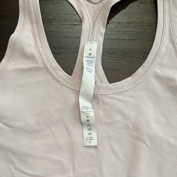 Lululemon Light Pink Racerback Tank Top - Picture 4 of 5